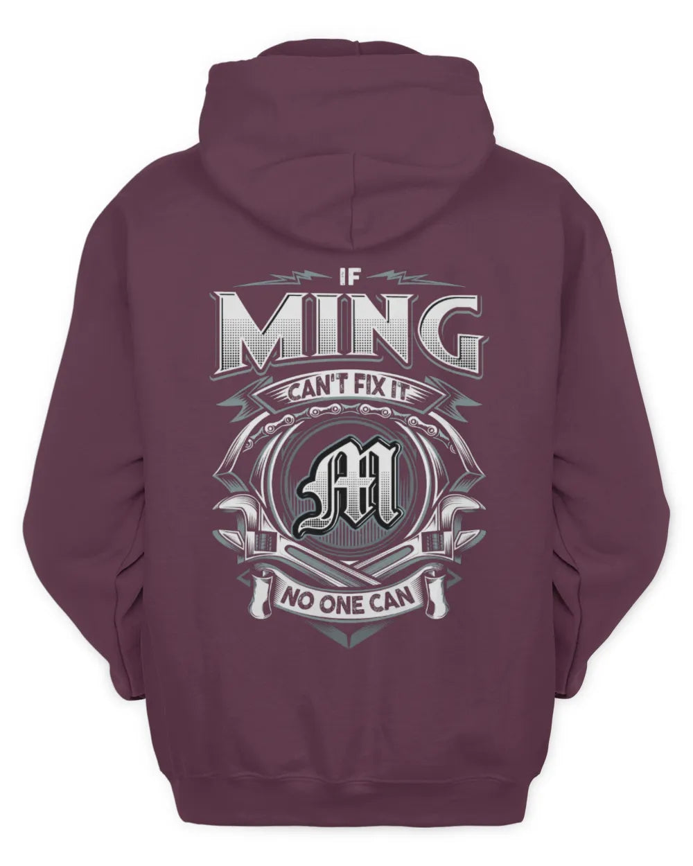 MING AP81-K4-626 - Personalized Ahmed Quote Apparel “If Ahmed Can't Fix It, No One Can” - Unisex Hoodie - Maroon