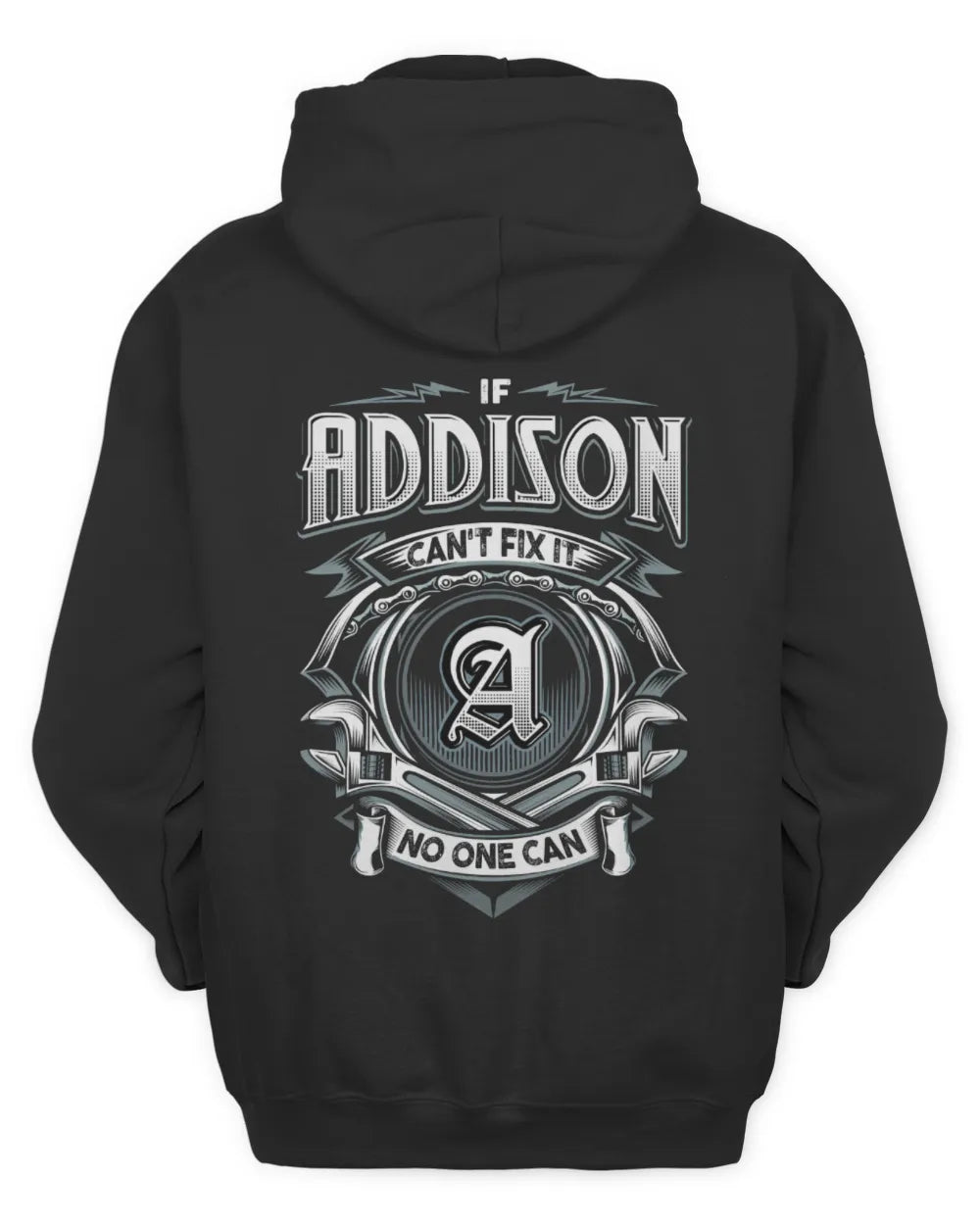 ADDISON AP81-K4-626 - Personalized Ahmed Quote Apparel “If Ahmed Can't Fix It, No One Can” - Unisex Hoodie - Black