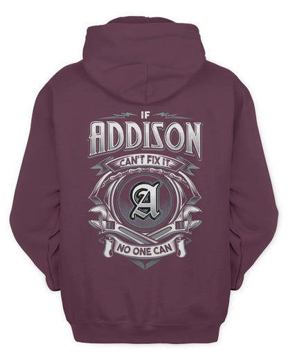 ADDISON AP81-K4-626 - Personalized Ahmed Quote Apparel “If Ahmed Can't Fix It, No One Can” - Unisex Hoodie - Maroon