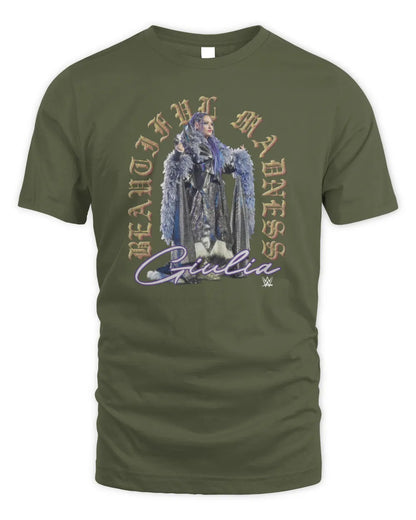 GIAN AP62-K4-666 - Personalized Fierce Wolf Quote Apparel “If You Kick Me When I’m Down, You Better Pray I Don’t Get Up” - Unisex Hoodie - Military Green