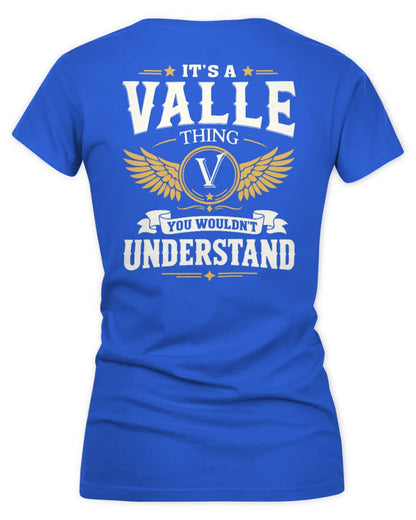 VALLE KT06-M008 It’s a [NAME] Thing – You Wouldn’t Understand | Personalized Vintage T-Shirt - Women's V-Neck T-Shirt - Royal