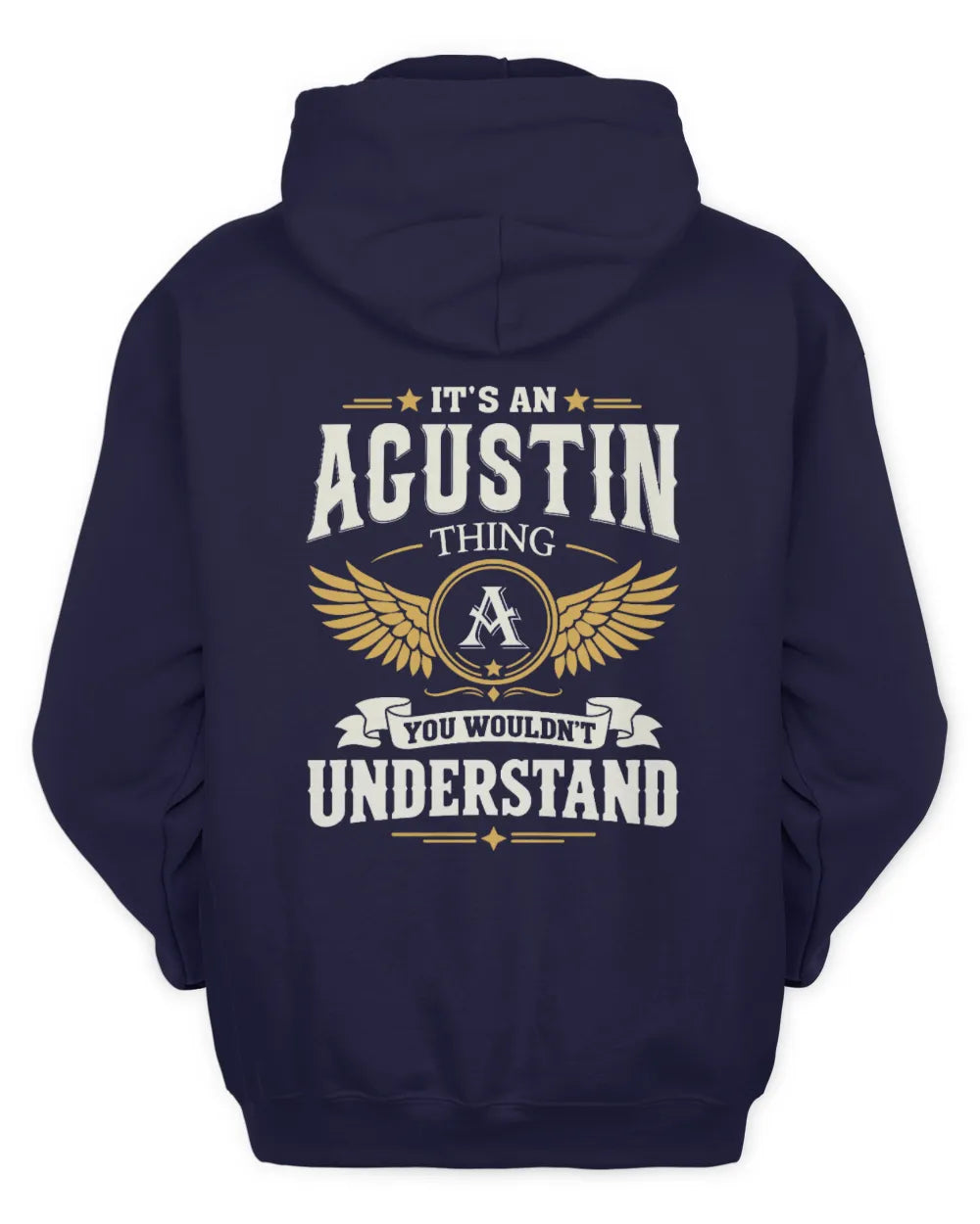 AGUSTIN KT06-M008 It’s a [NAME] Thing – You Wouldn’t Understand | Personalized Vintage T-Shirt - Unisex Hoodie - Navy
