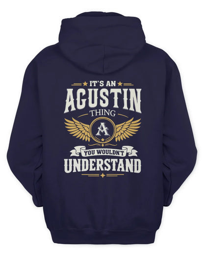 AGUSTIN KT06-M008 It’s a [NAME] Thing – You Wouldn’t Understand | Personalized Vintage T-Shirt - Unisex Hoodie - Navy