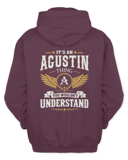 AGUSTIN KT06-M008 It’s a [NAME] Thing – You Wouldn’t Understand | Personalized Vintage T-Shirt - Unisex Hoodie - Maroon