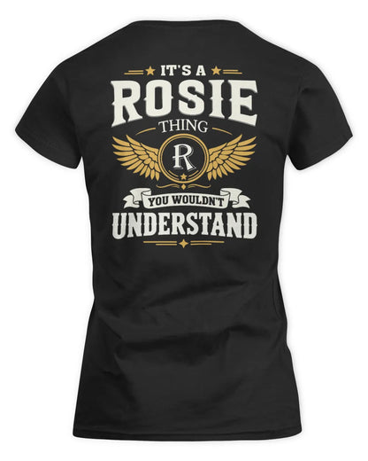 ROSIE KT06-M008 It’s a [NAME] Thing – You Wouldn’t Understand | Personalized Vintage T-Shirt - Women's Standard T-Shirt - Black