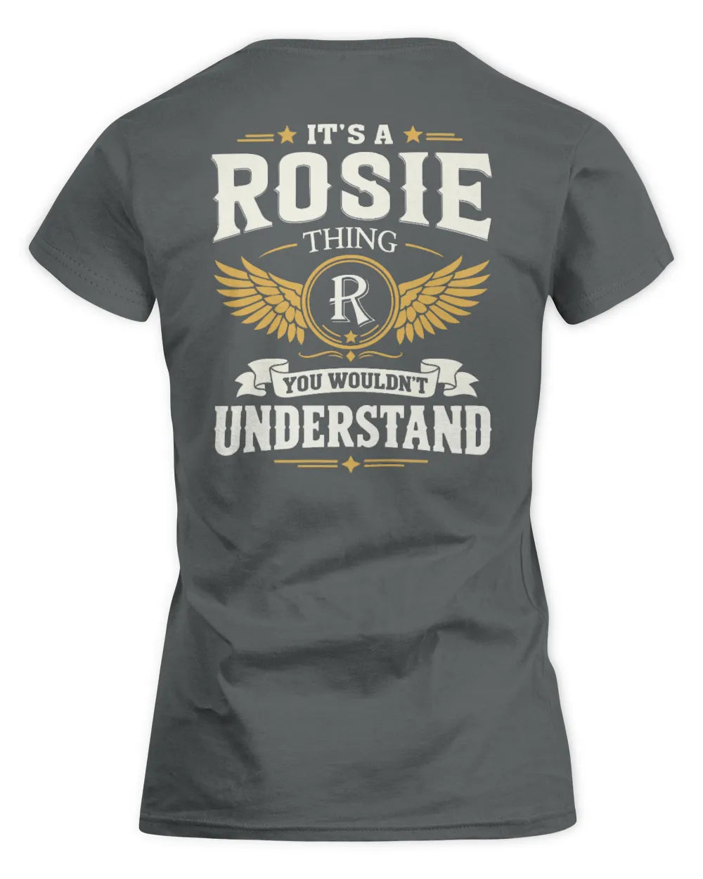 ROSIE KT06-M008 It’s a [NAME] Thing – You Wouldn’t Understand | Personalized Vintage T-Shirt - Women's Standard T-Shirt - Charcoal