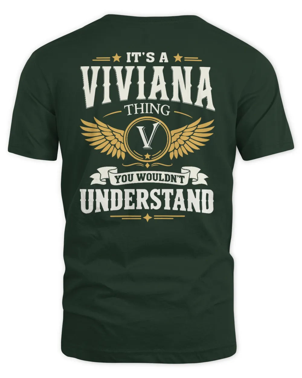 VIVIANA KT06-M008 It’s a [NAME] Thing – You Wouldn’t Understand | Personalized Vintage T-Shirt - Unisex Standard T-Shirt - Forest Green