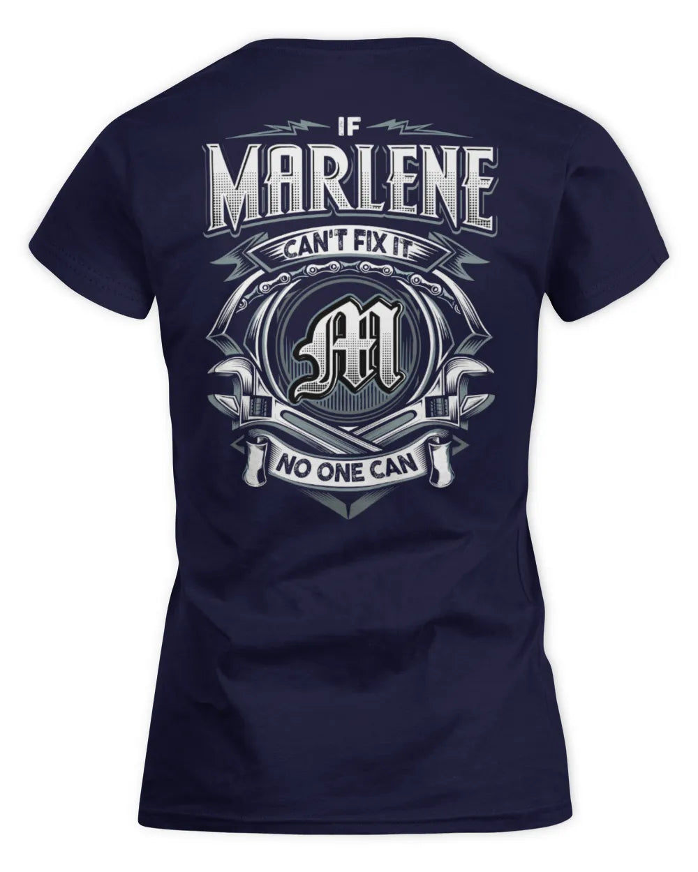 MARLENE AP81-K4-626 - Personalized Ahmed Quote Apparel “If Ahmed Can't Fix It, No One Can” - Women's Standard T-Shirt - Navy