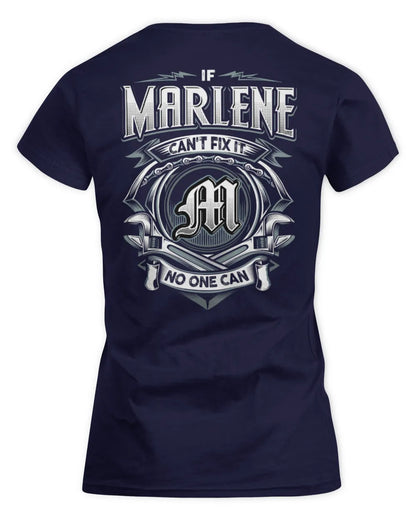 MARLENE AP81-K4-626 - Personalized Ahmed Quote Apparel “If Ahmed Can't Fix It, No One Can” - Women's Standard T-Shirt - Navy