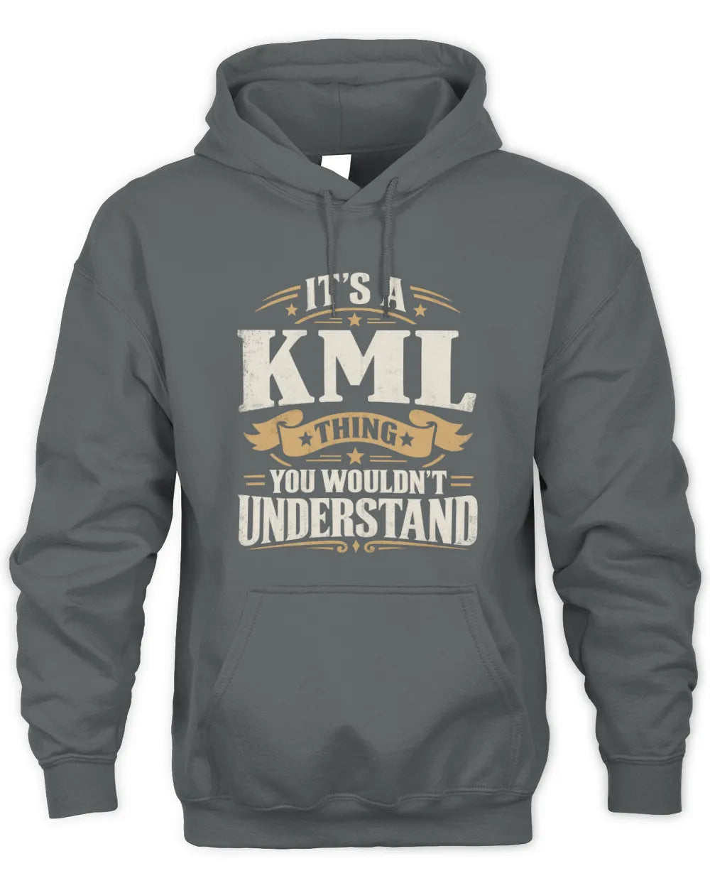 KML P08 TH51 - Personalized “It’s a/an [NAME] Thing – You Wouldn’t Understand” Shirt - Unisex Hoodie - Charcoal