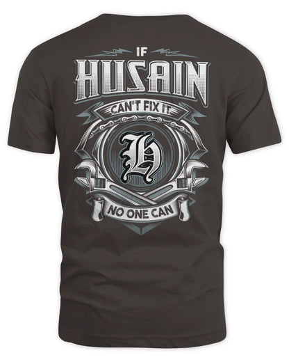HUSAIN AP81-K4-626 - Personalized Ahmed Quote Apparel “If Ahmed Can't Fix It, No One Can” - Unisex Standard T-Shirt - Dark Chocolate