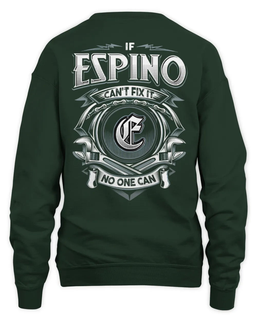 ESPINO AP81-K4-626 - Personalized Ahmed Quote Apparel “If Ahmed Can't Fix It, No One Can” - Unisex Sweatshirt - Forest Green
