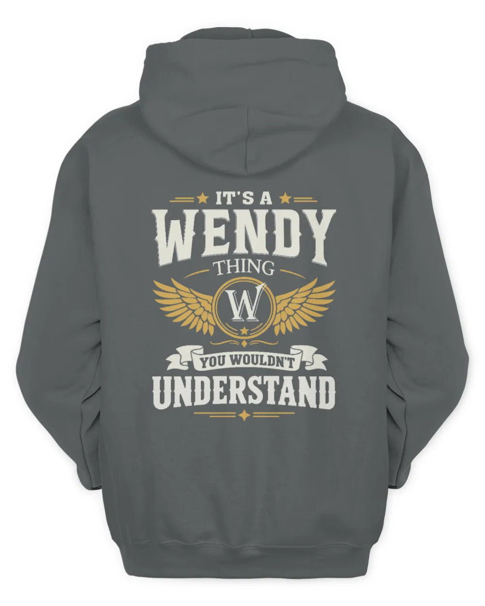 WENDY KT06-M008 It’s a [NAME] Thing – You Wouldn’t Understand | Personalized Vintage T-Shirt - Unisex Hoodie - Charcoal