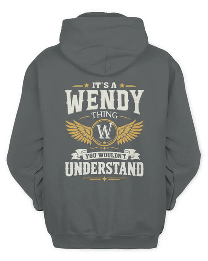 WENDY KT06-M008 It’s a [NAME] Thing – You Wouldn’t Understand | Personalized Vintage T-Shirt - Unisex Hoodie - Charcoal