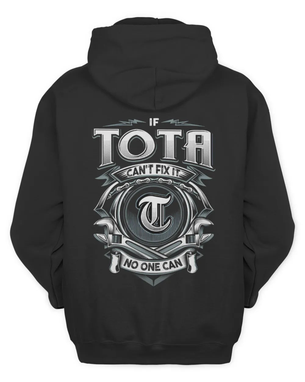 TOTA AP81-K4-626 - Personalized Ahmed Quote Apparel “If Ahmed Can't Fix It, No One Can” - Unisex Hoodie - Black