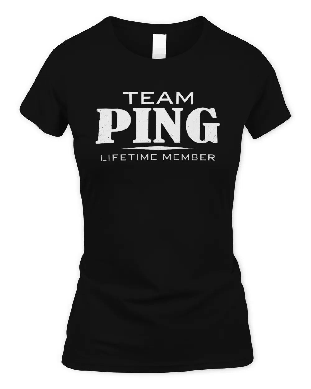PING BL62-K4-128 - Personalized “Team NAME Lifetime Member” - Women's Standard T-Shirt - Black