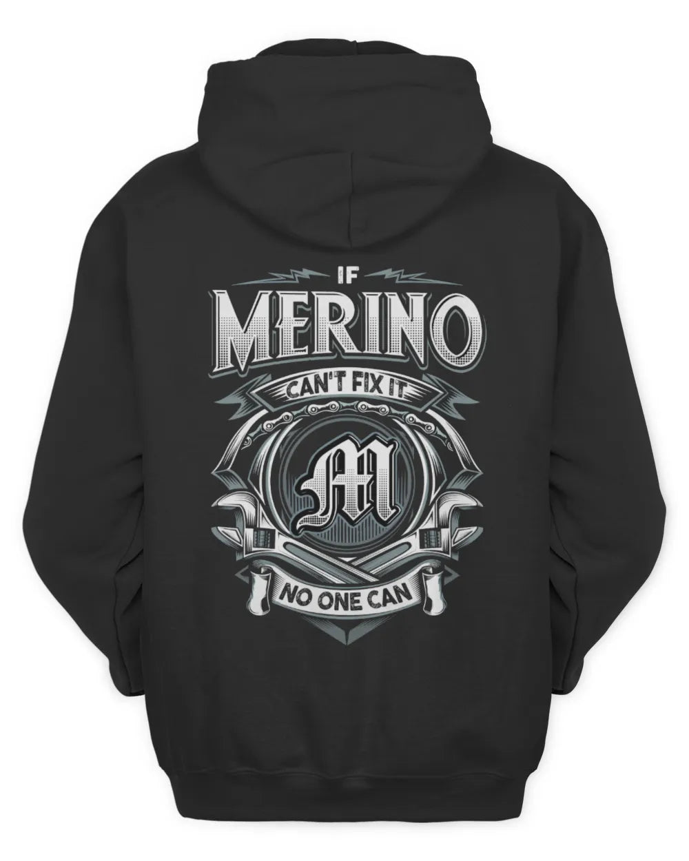 MERINO AP81-K4-626 - Personalized Ahmed Quote Apparel “If Ahmed Can't Fix It, No One Can” - Unisex Hoodie - Black
