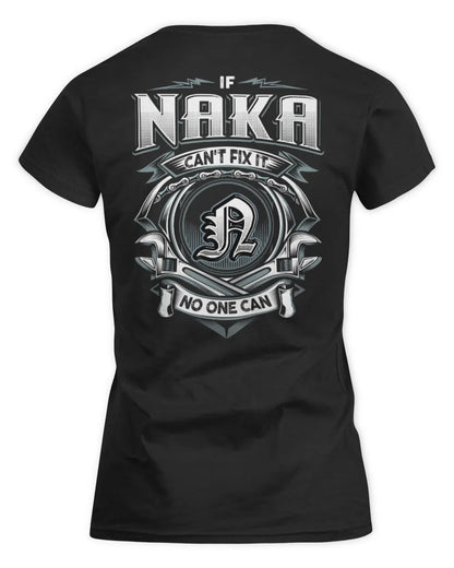 NAKA AP81-K4-626 - Personalized Ahmed Quote Apparel “If Ahmed Can't Fix It, No One Can” - Women's Standard T-Shirt - Black