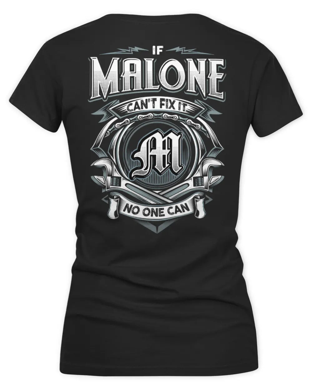 MALONE AP81-K4-626 - Personalized Ahmed Quote Apparel “If Ahmed Can't Fix It, No One Can” - Women's V-Neck T-Shirt - Black