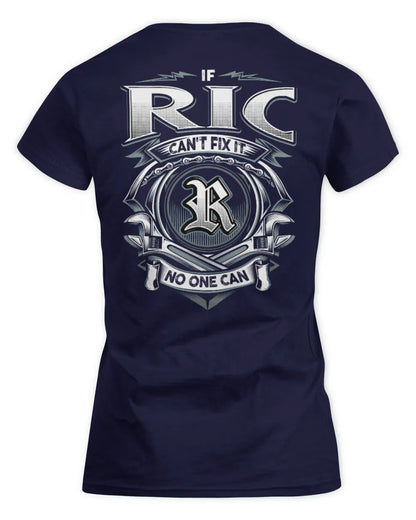 RIC AP81-K4-626 - Personalized Ahmed Quote Apparel “If Ahmed Can't Fix It, No One Can” - Women's Standard T-Shirt - Navy