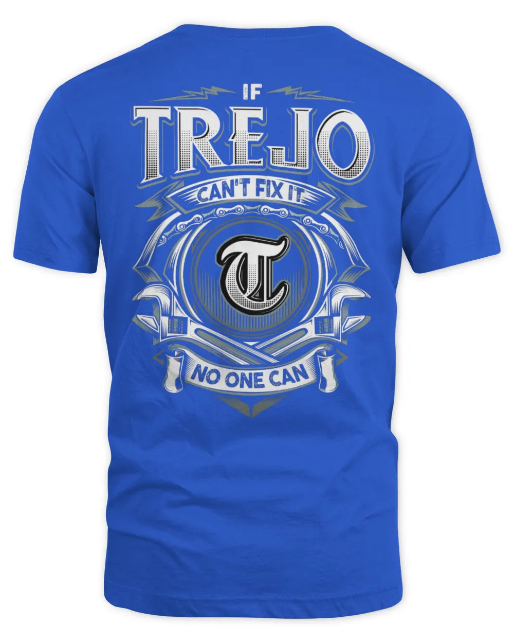 TREJO AP81-K4-626 - Personalized Ahmed Quote Apparel “If Ahmed Can't Fix It, No One Can” - Unisex Standard T-Shirt - Royal