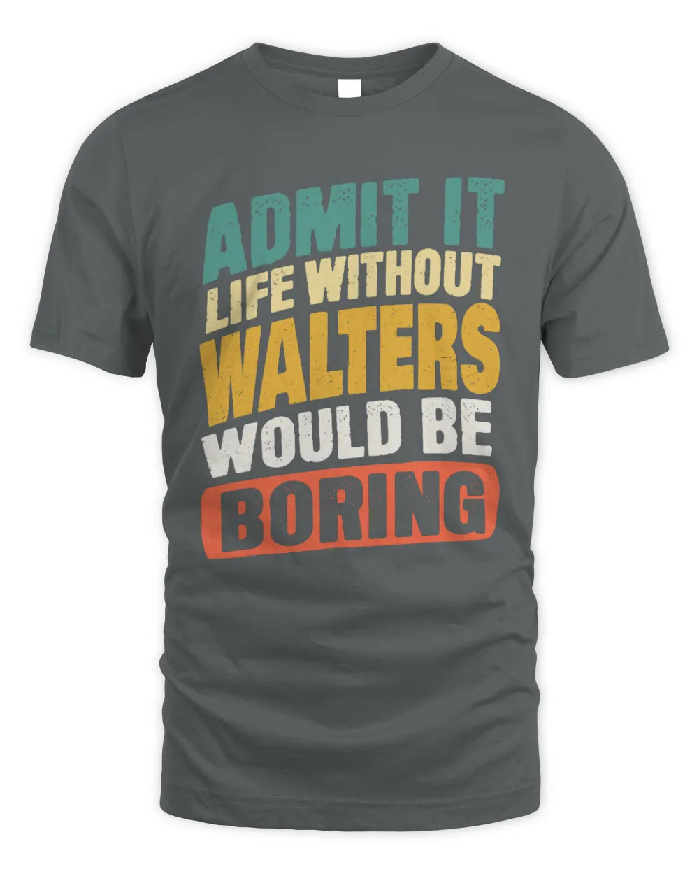 WALTERS TX03 P02 - Personalized Handyman Mechanic Shirt “If NAME Can’t Fix It, We’re All Screwed” - Unisex Standard T-Shirt - Charcoal