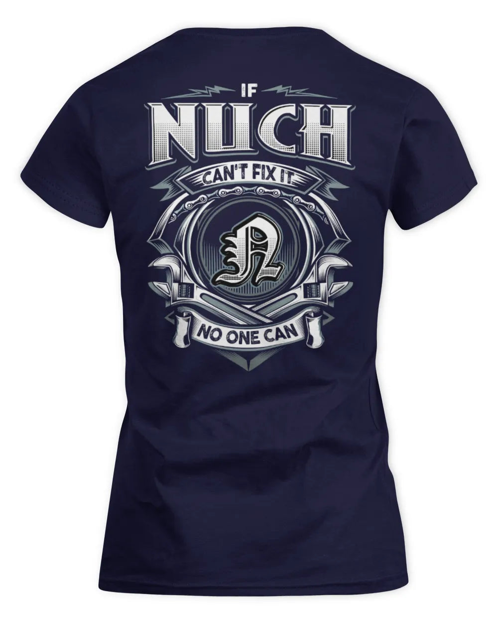 NUCH AP81-K4-626 - Personalized Ahmed Quote Apparel “If Ahmed Can't Fix It, No One Can” - Women's Standard T-Shirt - Navy