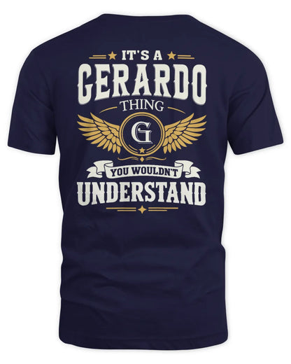 GERARDO KT06-M008 It’s a [NAME] Thing – You Wouldn’t Understand | Personalized Vintage T-Shirt - Unisex Standard T-Shirt - Navy