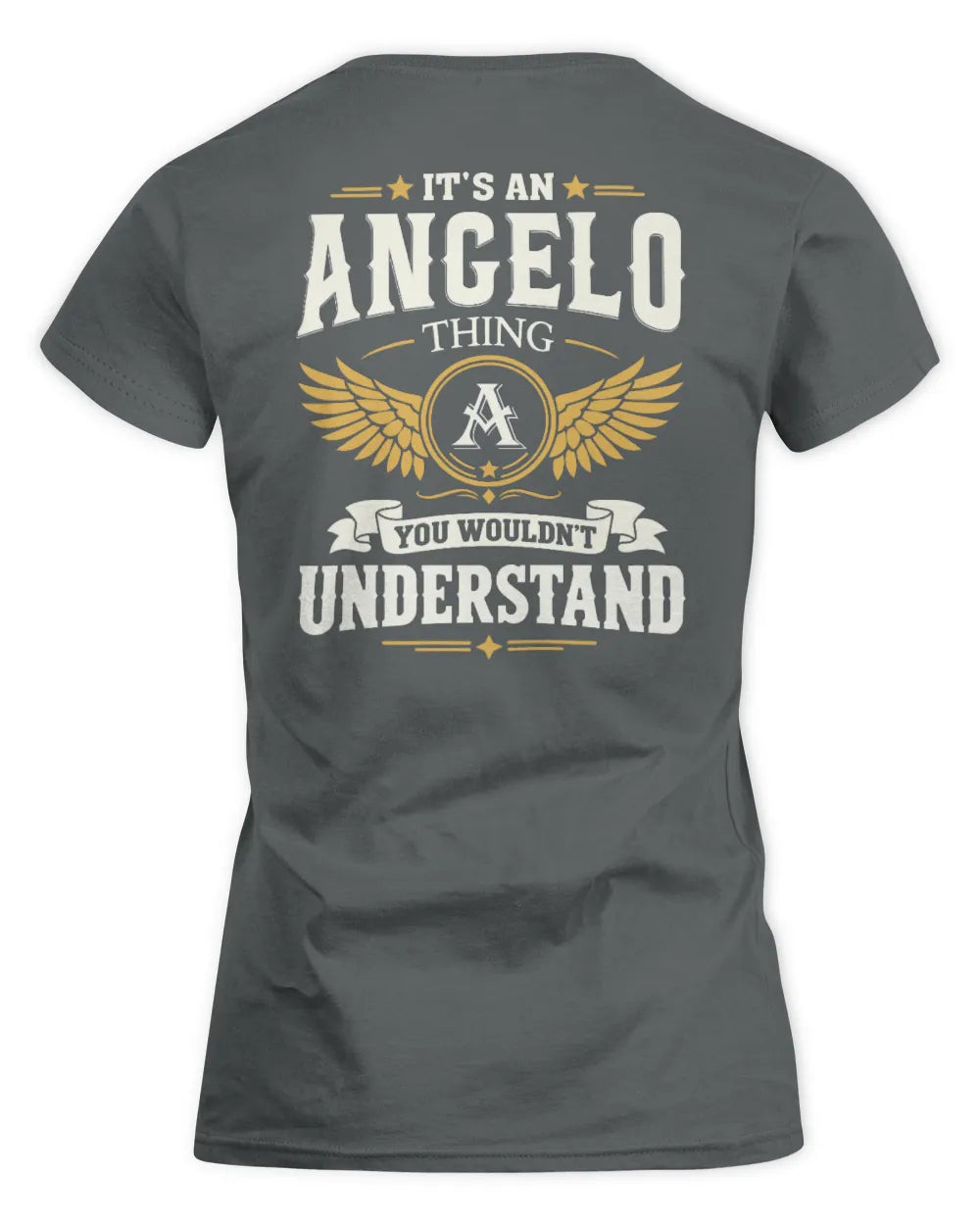ANGELO KT06-M008 It’s a [NAME] Thing – You Wouldn’t Understand | Personalized Vintage T-Shirt - Women's Standard T-Shirt - Charcoal