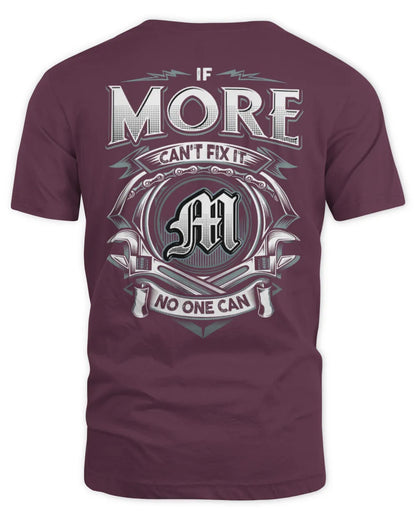 MORE AP81-K4-626 - Personalized Ahmed Quote Apparel “If Ahmed Can't Fix It, No One Can” - Unisex Standard T-Shirt - Maroon