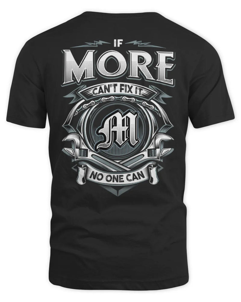 MORE AP81-K4-626 - Personalized Ahmed Quote Apparel “If Ahmed Can't Fix It, No One Can” - Unisex Standard T-Shirt - Black