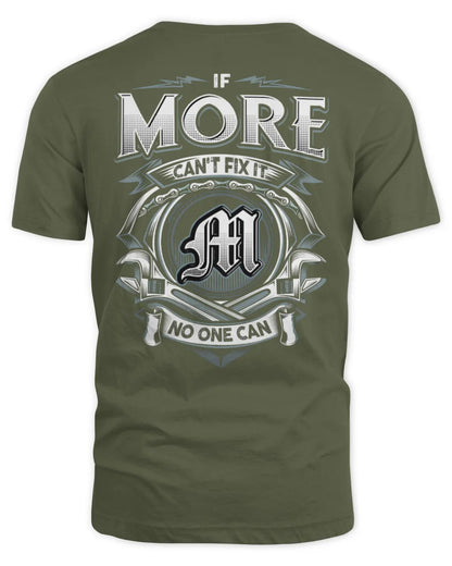 MORE AP81-K4-626 - Personalized Ahmed Quote Apparel “If Ahmed Can't Fix It, No One Can” - Unisex Standard T-Shirt - Military Green