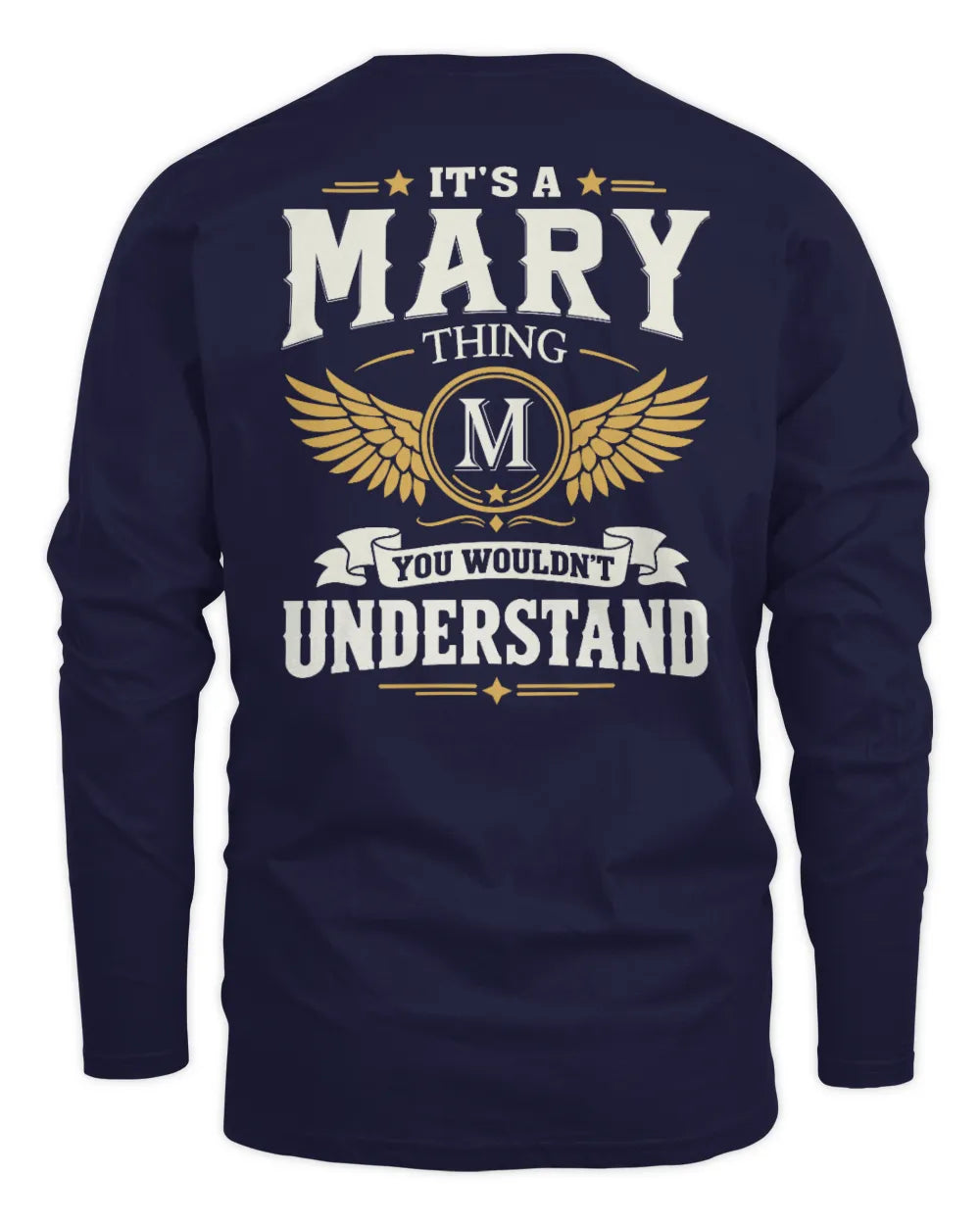 MARY KT06-M008 It’s a [NAME] Thing – You Wouldn’t Understand | Personalized Vintage T-Shirt - Men's Long Sleeved T-Shirt - Navy