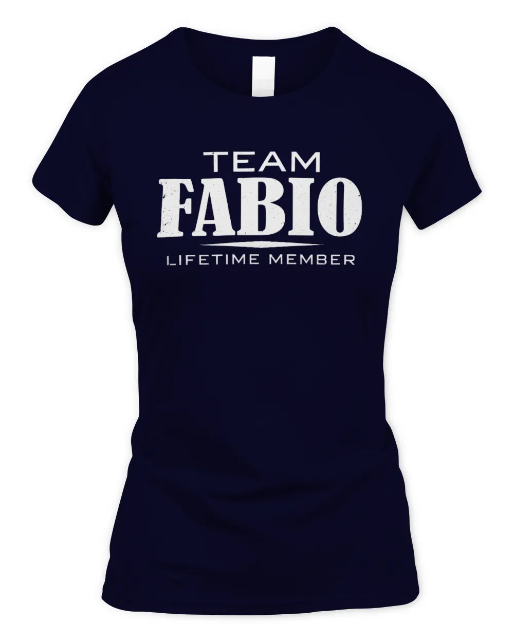 FABIO BL62-K4-128 - Personalized “Team NAME Lifetime Member” - Women's Standard T-Shirt - Navy