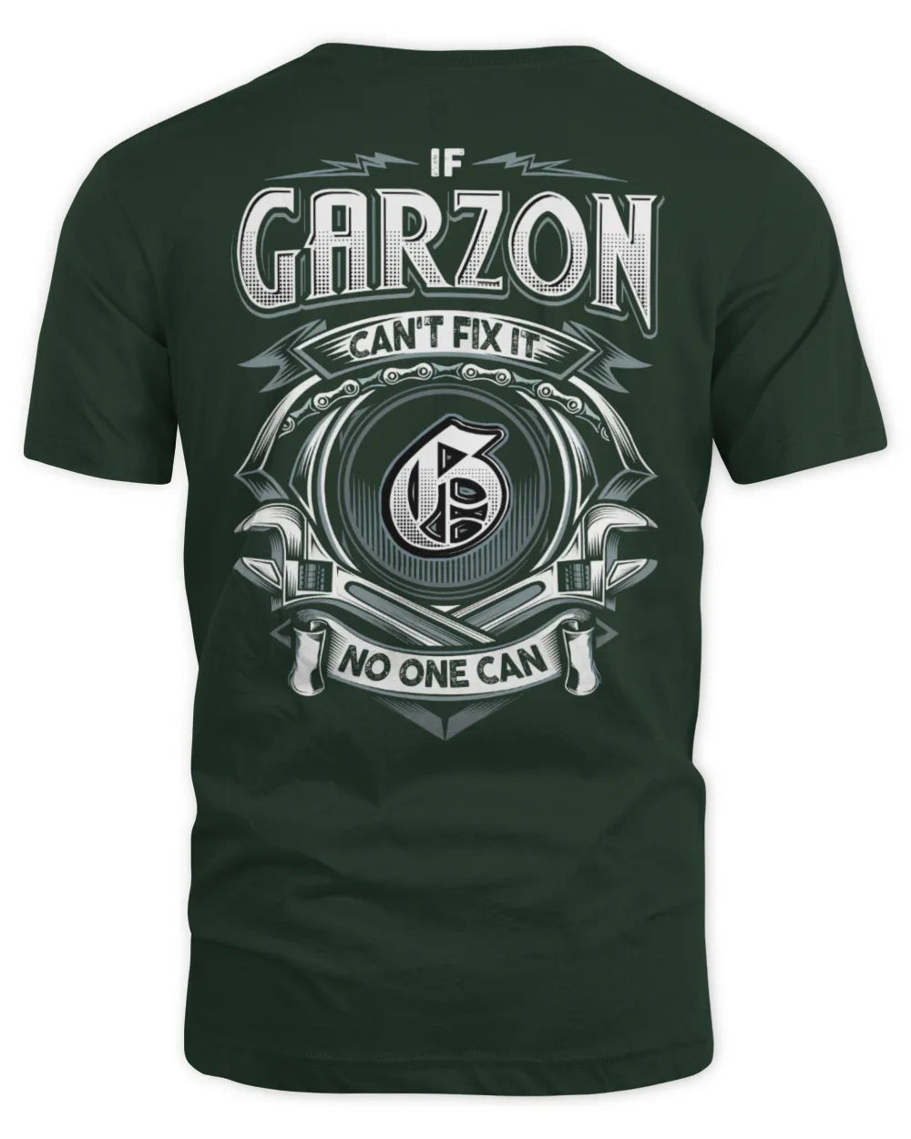 GARZON AP81-K4-626 - Personalized Ahmed Quote Apparel “If Ahmed Can't Fix It, No One Can” - Unisex Standard T-Shirt - Forest Green