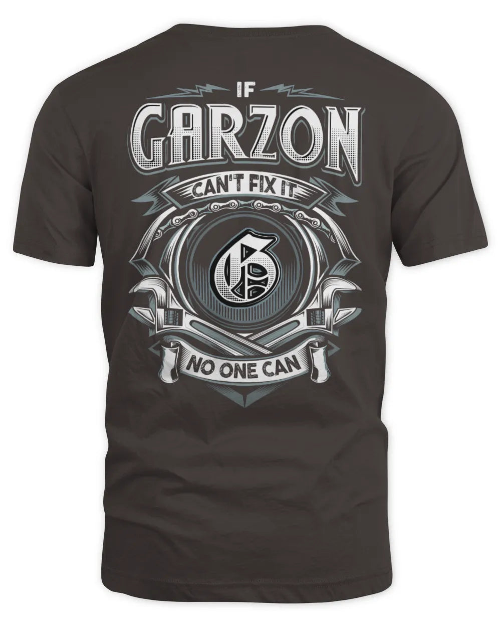 GARZON AP81-K4-626 - Personalized Ahmed Quote Apparel “If Ahmed Can't Fix It, No One Can” - Unisex Standard T-Shirt - Dark Chocolate