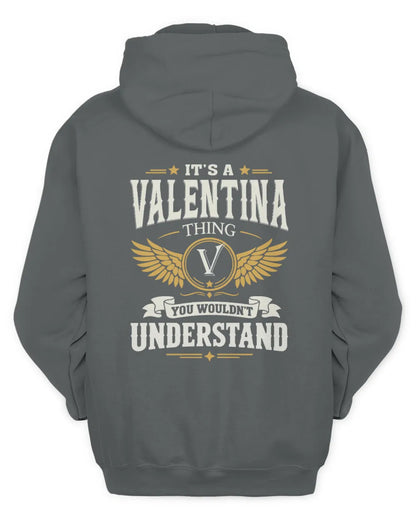 VALENTINA KT06-M008 It’s a [NAME] Thing – You Wouldn’t Understand | Personalized Vintage T-Shirt - Unisex Hoodie - Charcoal