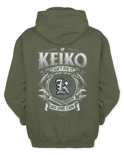 KEIKO AP81-K4-626 - Personalized Ahmed Quote Apparel “If Ahmed Can't Fix It, No One Can” - Unisex Hoodie - Military Green