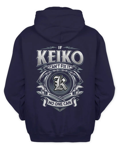 KEIKO AP81-K4-626 - Personalized Ahmed Quote Apparel “If Ahmed Can't Fix It, No One Can” - Unisex Hoodie - Navy