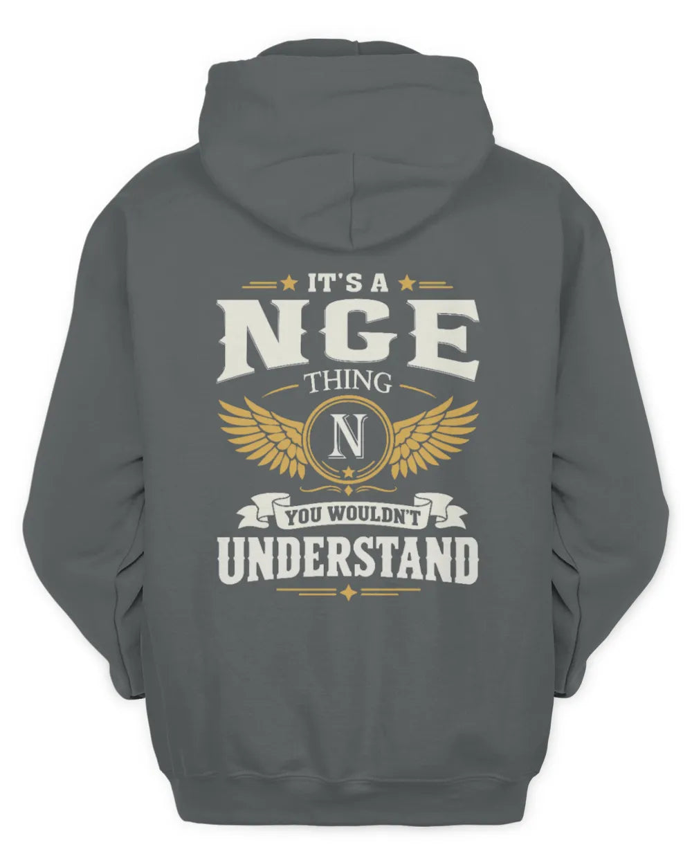 NGE KT06-M008 It’s a [NAME] Thing – You Wouldn’t Understand | Personalized Vintage T-Shirt - Unisex Hoodie - Charcoal