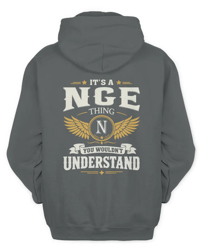 NGE KT06-M008 It’s a [NAME] Thing – You Wouldn’t Understand | Personalized Vintage T-Shirt - Unisex Hoodie - Charcoal