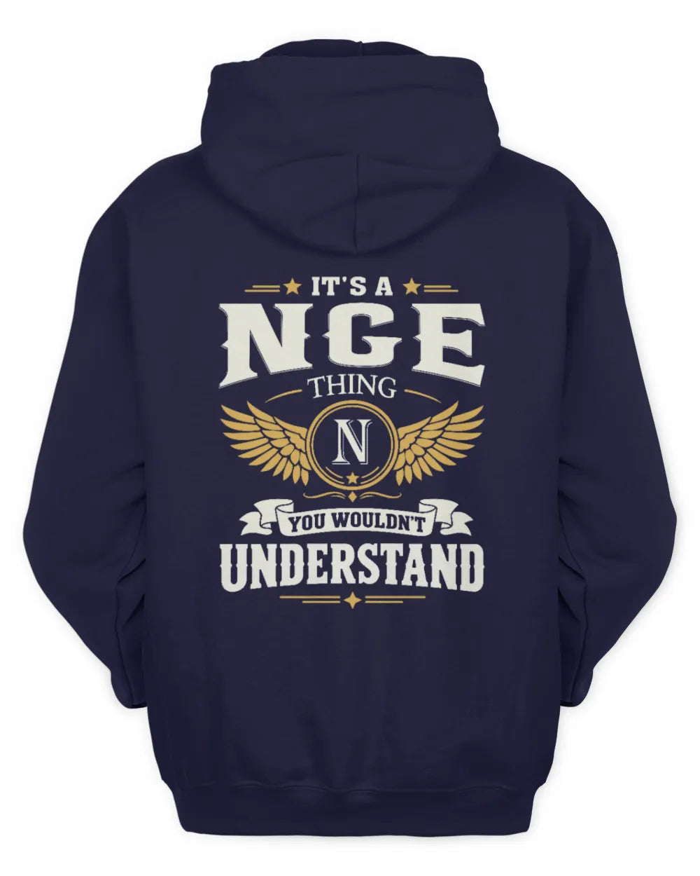 NGE KT06-M008 It’s a [NAME] Thing – You Wouldn’t Understand | Personalized Vintage T-Shirt - Unisex Hoodie - Navy