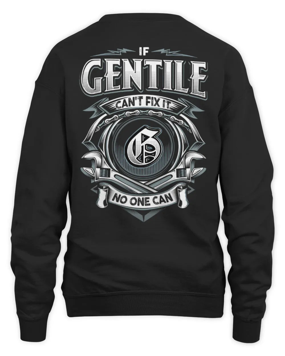 GENTILE AP81-K4-626 - Personalized Ahmed Quote Apparel “If Ahmed Can't Fix It, No One Can” - Unisex Sweatshirt - Black