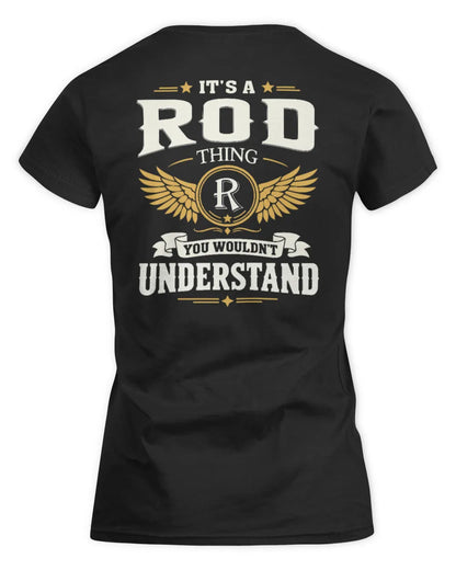 ROD KT06-M008 It’s a [NAME] Thing – You Wouldn’t Understand | Personalized Vintage T-Shirt - Women's Standard T-Shirt - Black