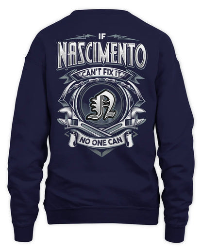 NASCIMENTO AP81-K4-626 - Personalized Ahmed Quote Apparel “If Ahmed Can't Fix It, No One Can” - Unisex Sweatshirt - Navy