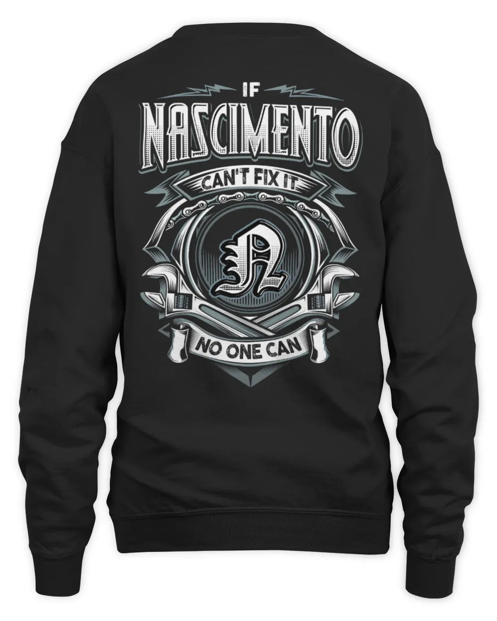 NASCIMENTO AP81-K4-626 - Personalized Ahmed Quote Apparel “If Ahmed Can't Fix It, No One Can” - Unisex Sweatshirt - Black