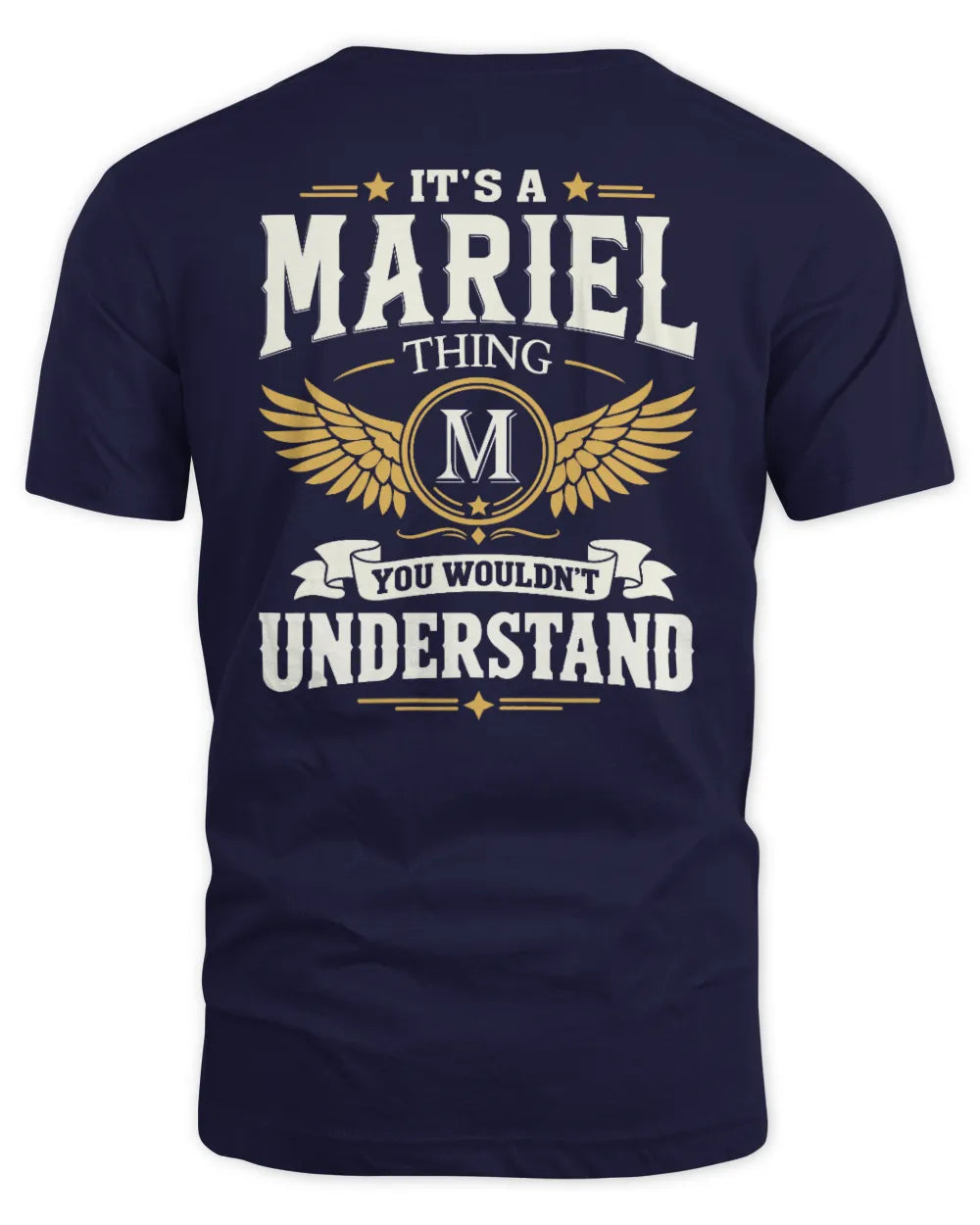 MARIEL KT06-M008 It’s a [NAME] Thing – You Wouldn’t Understand | Personalized Vintage T-Shirt - Unisex Standard T-Shirt - Navy