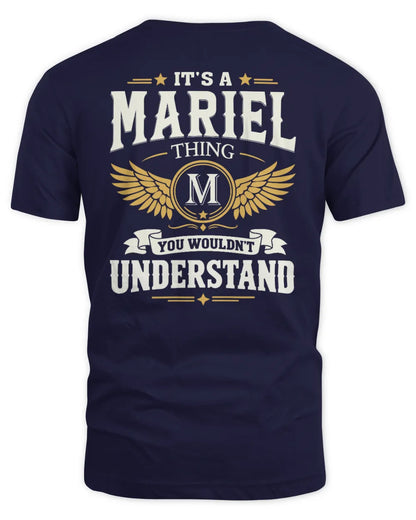 MARIEL KT06-M008 It’s a [NAME] Thing – You Wouldn’t Understand | Personalized Vintage T-Shirt - Unisex Standard T-Shirt - Navy