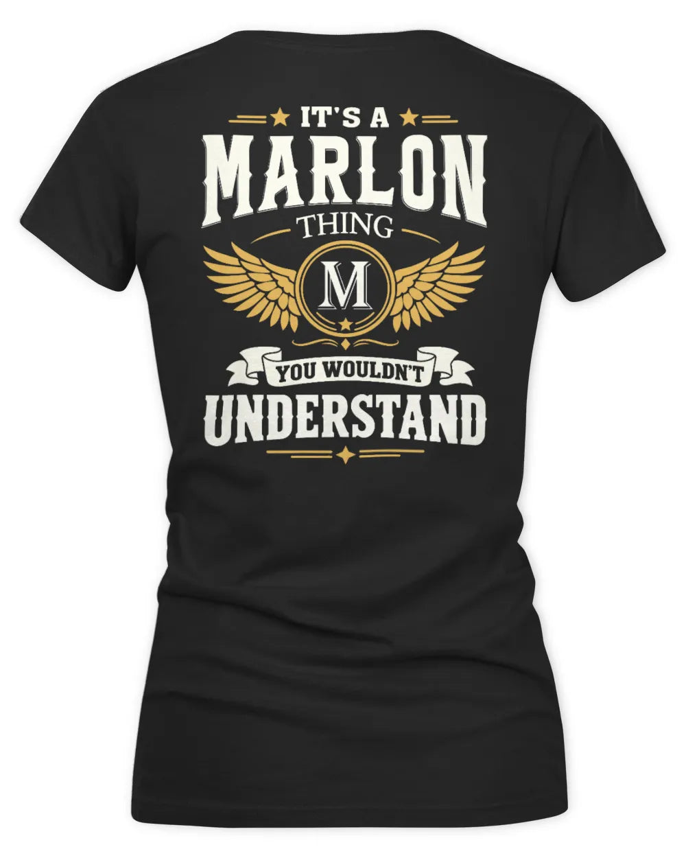 MARLON KT06-M008 It’s a [NAME] Thing – You Wouldn’t Understand | Personalized Vintage T-Shirt - Women's V-Neck T-Shirt - Black