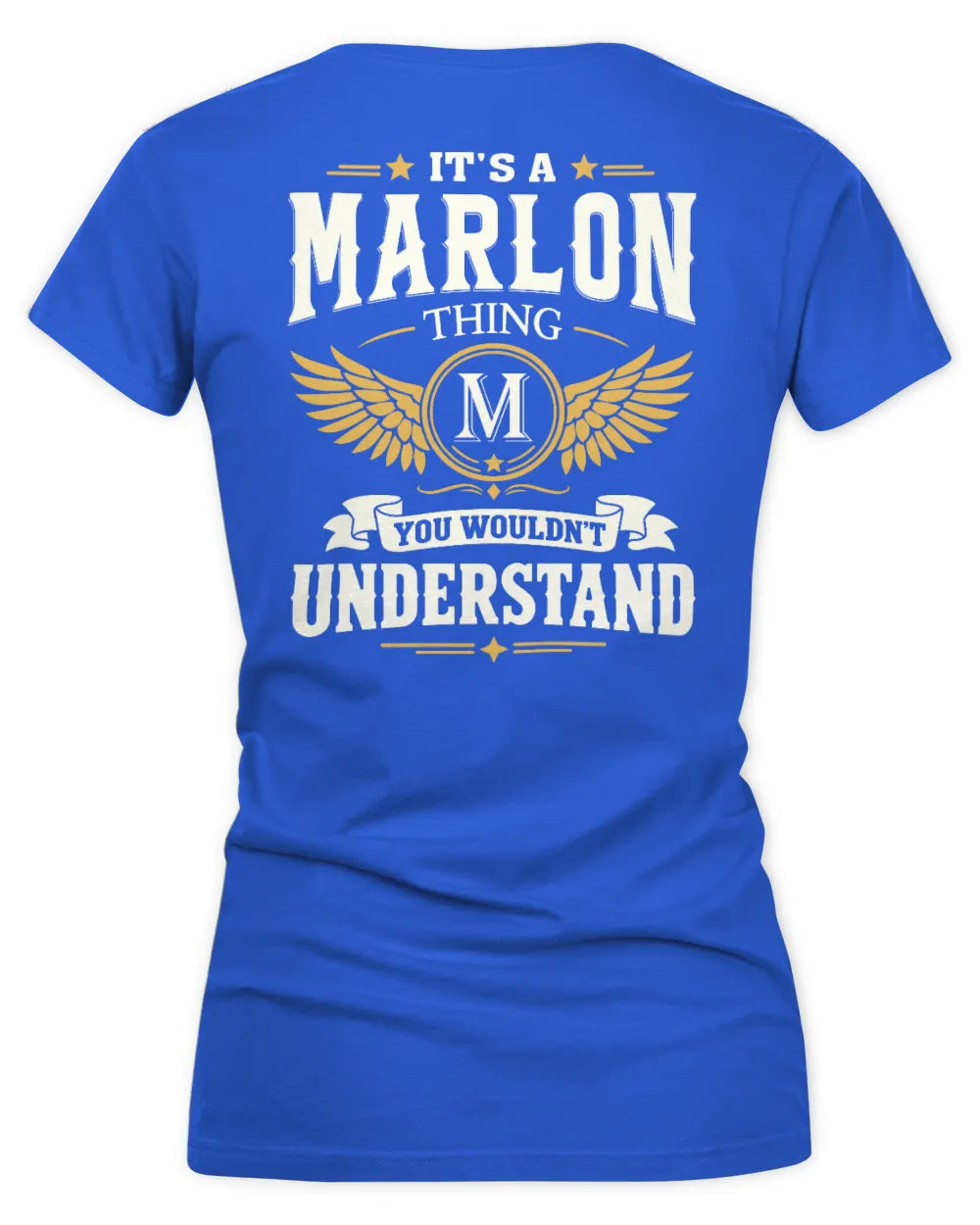 MARLON KT06-M008 It’s a [NAME] Thing – You Wouldn’t Understand | Personalized Vintage T-Shirt - Women's V-Neck T-Shirt - Royal